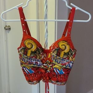 KIMIKAL Handmade Graffiti Bustier